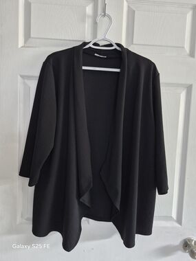 (S)Black Open-Front Women's Cardigan Sweater